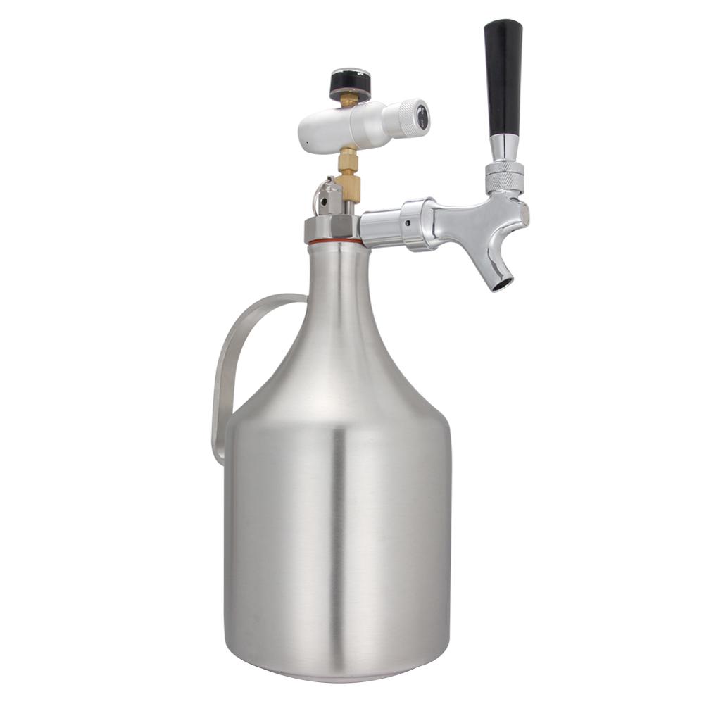 64 ounce tap system dispenser for Stainless Steel Beer Growler