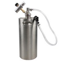 3.6 liter Beer Growler for Homebrewing with food grade plastic tap system