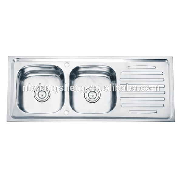 kitchen stainless steel sink double bowl stainless steel sink with drainboard